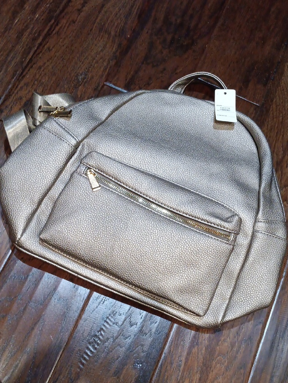 Women’s Metallic Gold Backpack Purse
